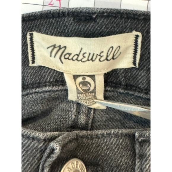 Madewell Jeans Cali Demi Boot Cut Black size 26 Cropped - Picture 3 of 4
